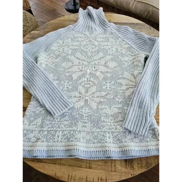 St. John's Bay Fairisle Christmas Turtleneck Sweater Women's Size M - Picture 2 of 12